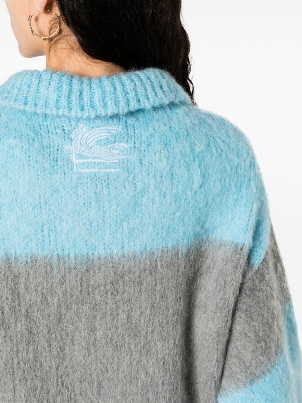 Etro Fringed-edge sweater minidress - view 3