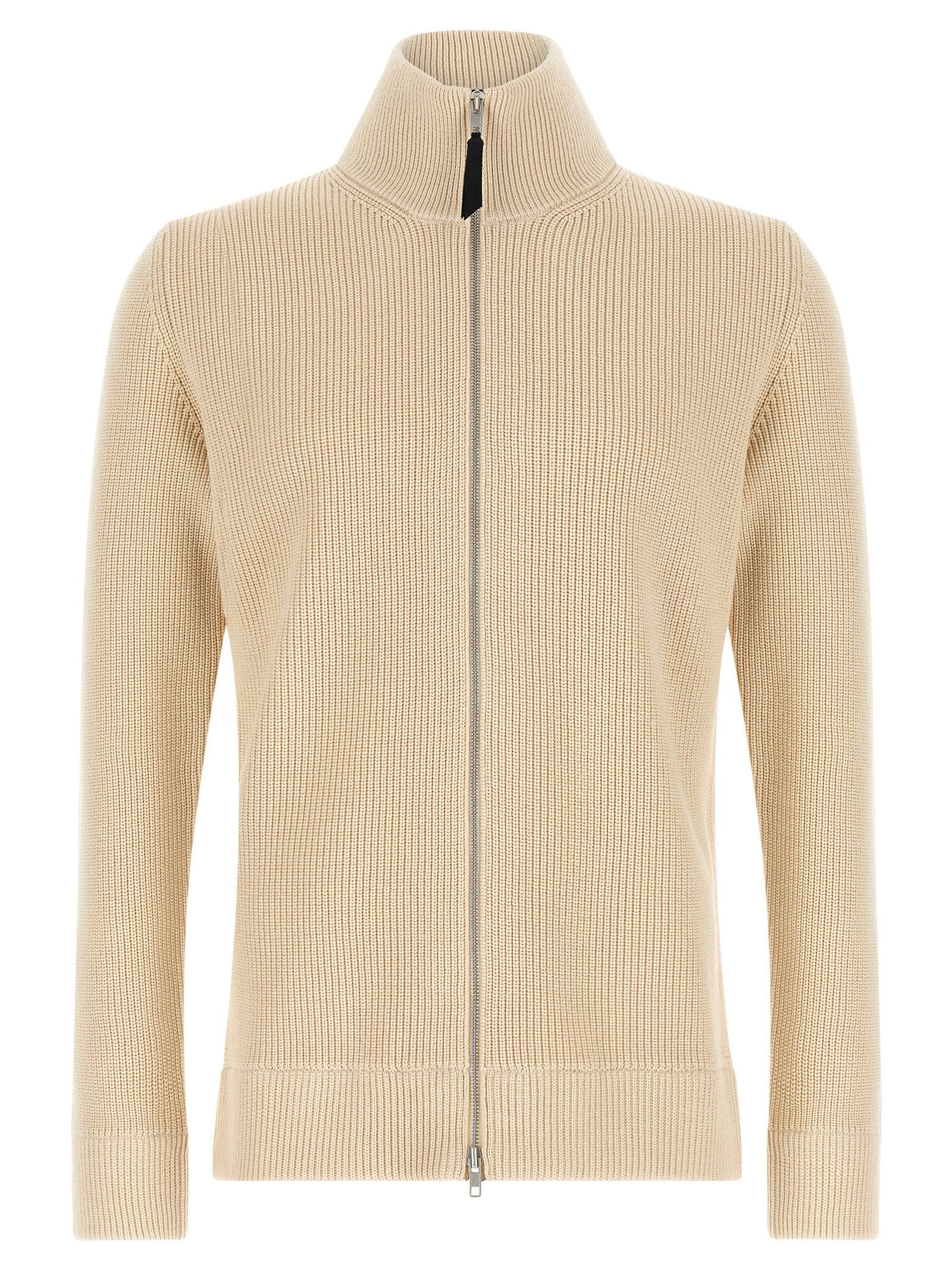 Maison Margiela Ribbed Knit Cardigan – 74% wool, 26% cotton