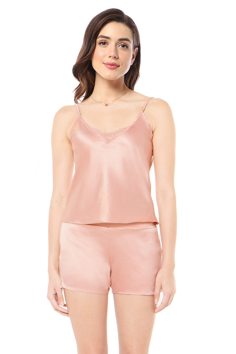 Amante Eternal Bliss Satin Camisole - Mellow Rose