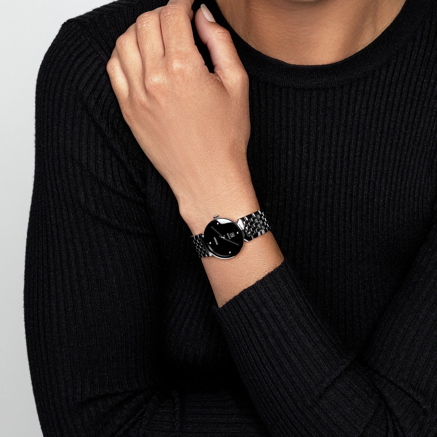 Rado Florence Women Quartz Black Dial Analog Stainless Steel Watch R48913713 - view 6