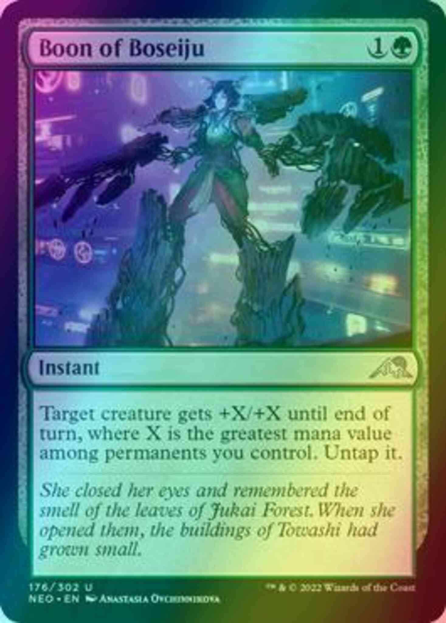 Magic Boon of Boseiju [176] [Kamigawa: Neon Dynasty] [Foil]