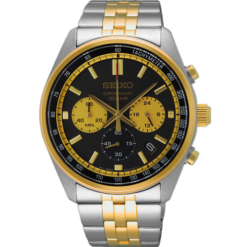 Seiko Dress Black Dial Men 41.5mm