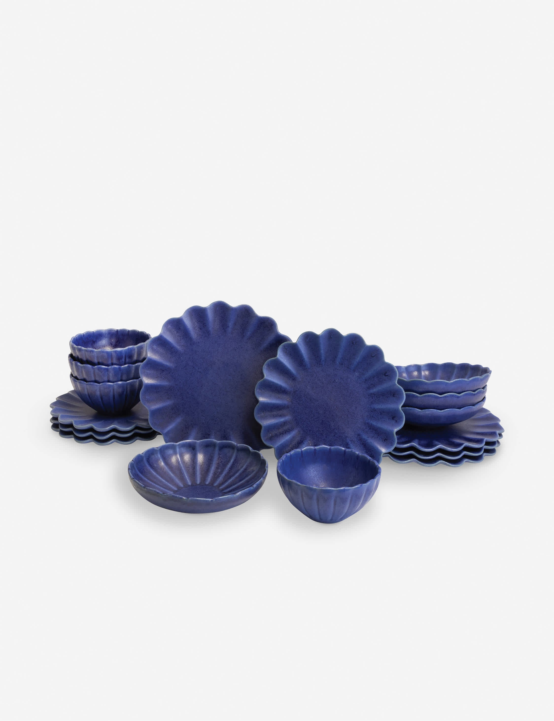 Lulu and Georgia Dahlia Stoneware Dinnerware by Lemieux et Cie