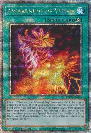 Yu-Gi-Oh! Awakening of Veidos - PHNI-EN095 - Quarter Century Secret Rare - 1st Edition
