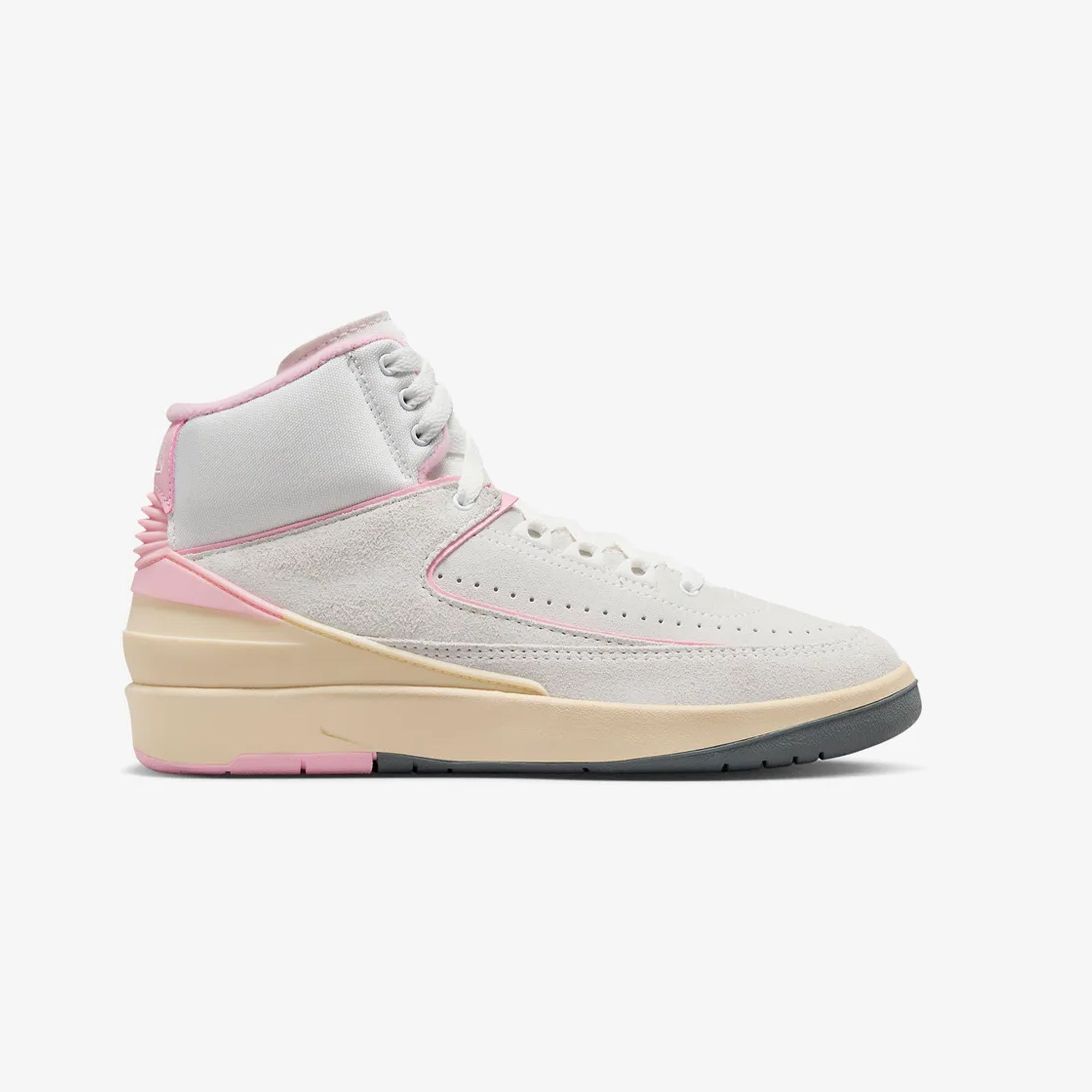 Jordan | AIR JORDAN 2 RETRO { SUMMIT WHITE/GYM RED-MED SOFT PINK - view 5