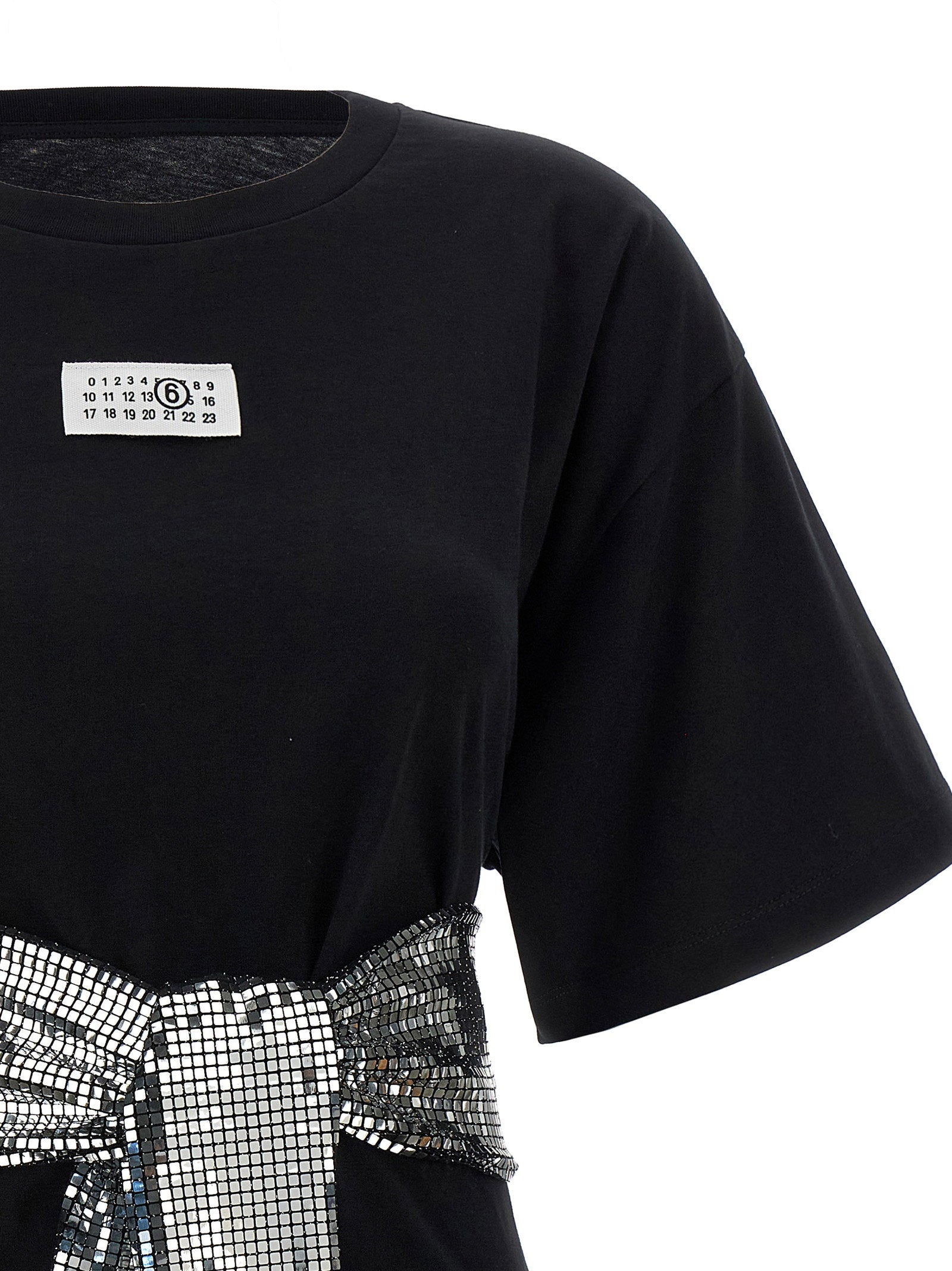 Mm6 Maison Margiela Sequin Gloves T-shirt – 100% cotton - view 4
