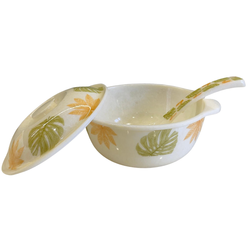 Terraware Melamine Daisy Marfil Round Dinner Set | Set of 40 Pcs - view 5