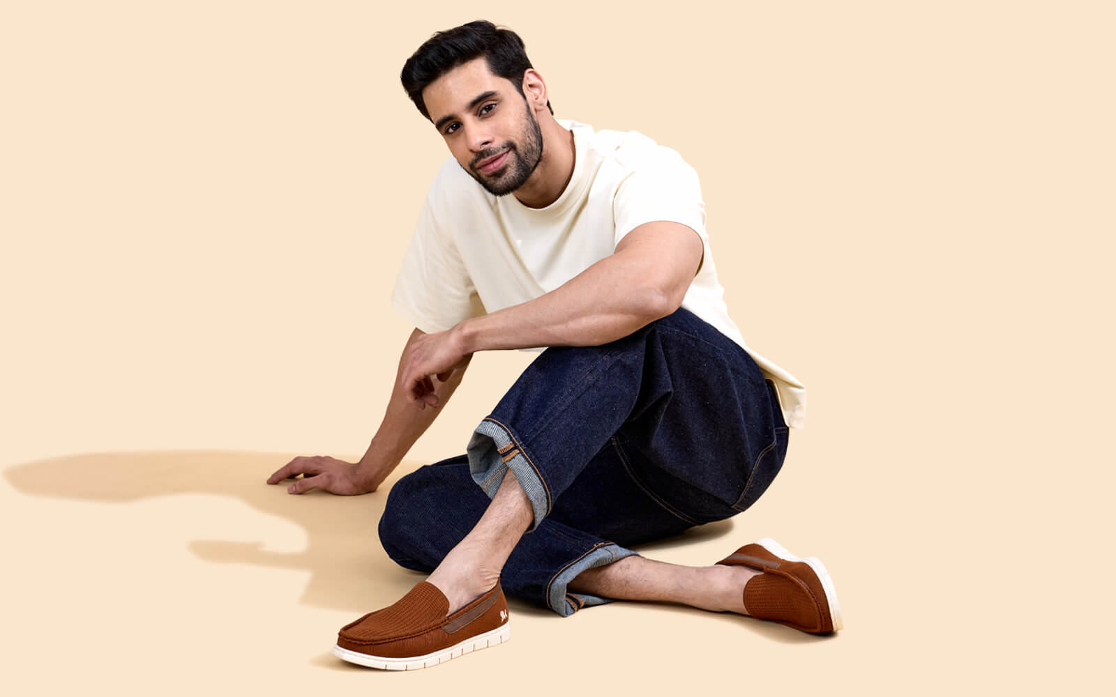 Neeman's Flex Knit Loafers : Tan - view 10