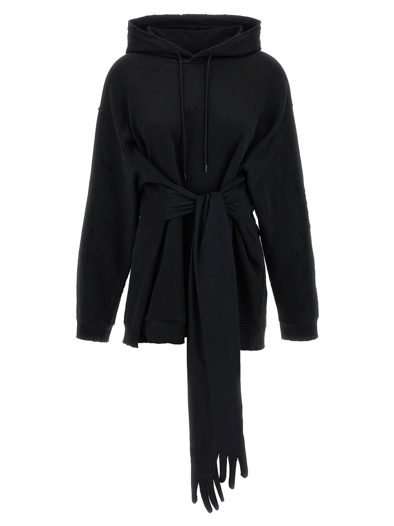 Mm6 Maison Margiela Hoodie Dress With Gloves – 100% cotton