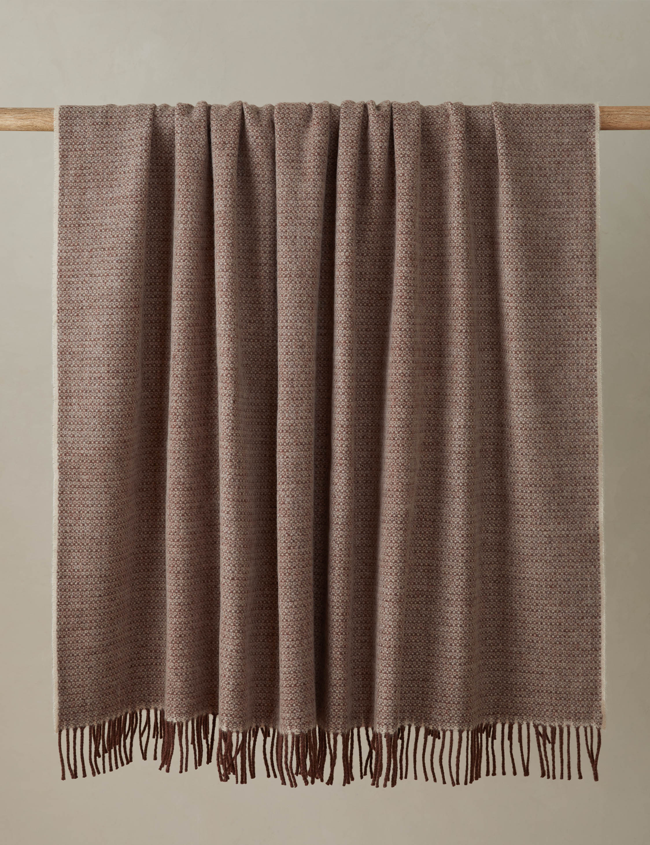 Lulu and Georgia Beaumont Lambswool Throw - view 2