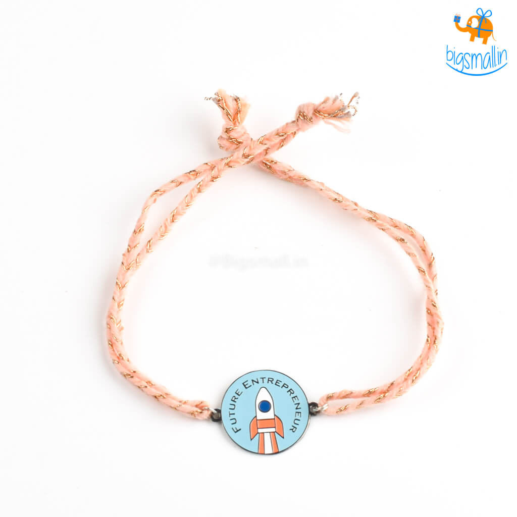 Bigsmall_piu Future Entrepreneur Metallic Rakhi - view 3