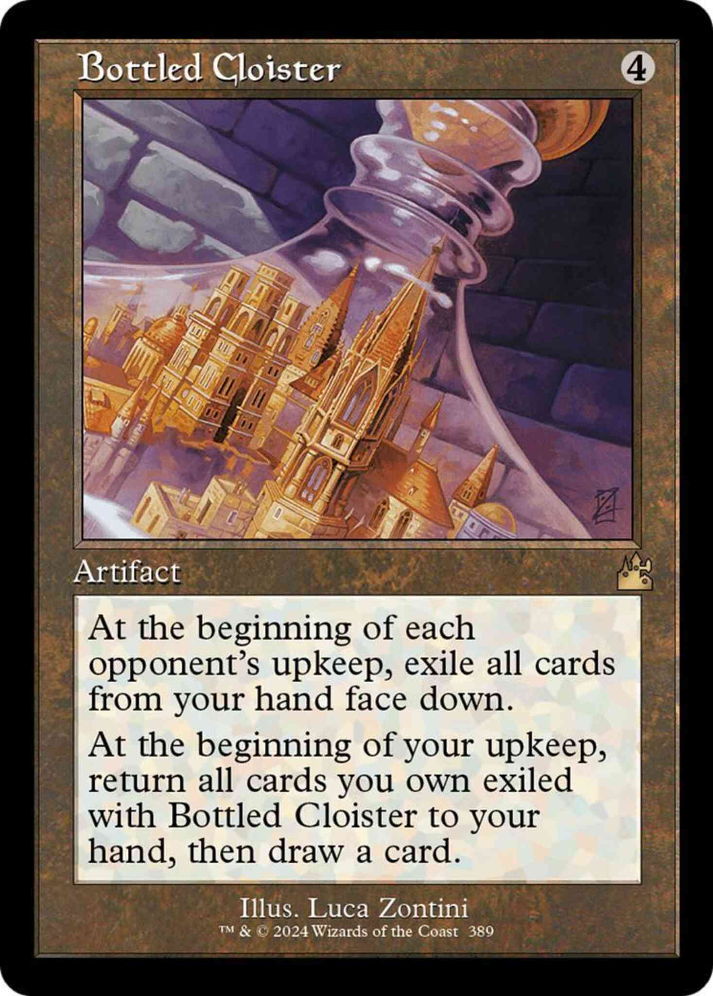 Bottled cloister 389 – Magic Bottled Cloister [389] [Retro Frame] [Ravnica Remastered] [Non-Foil]