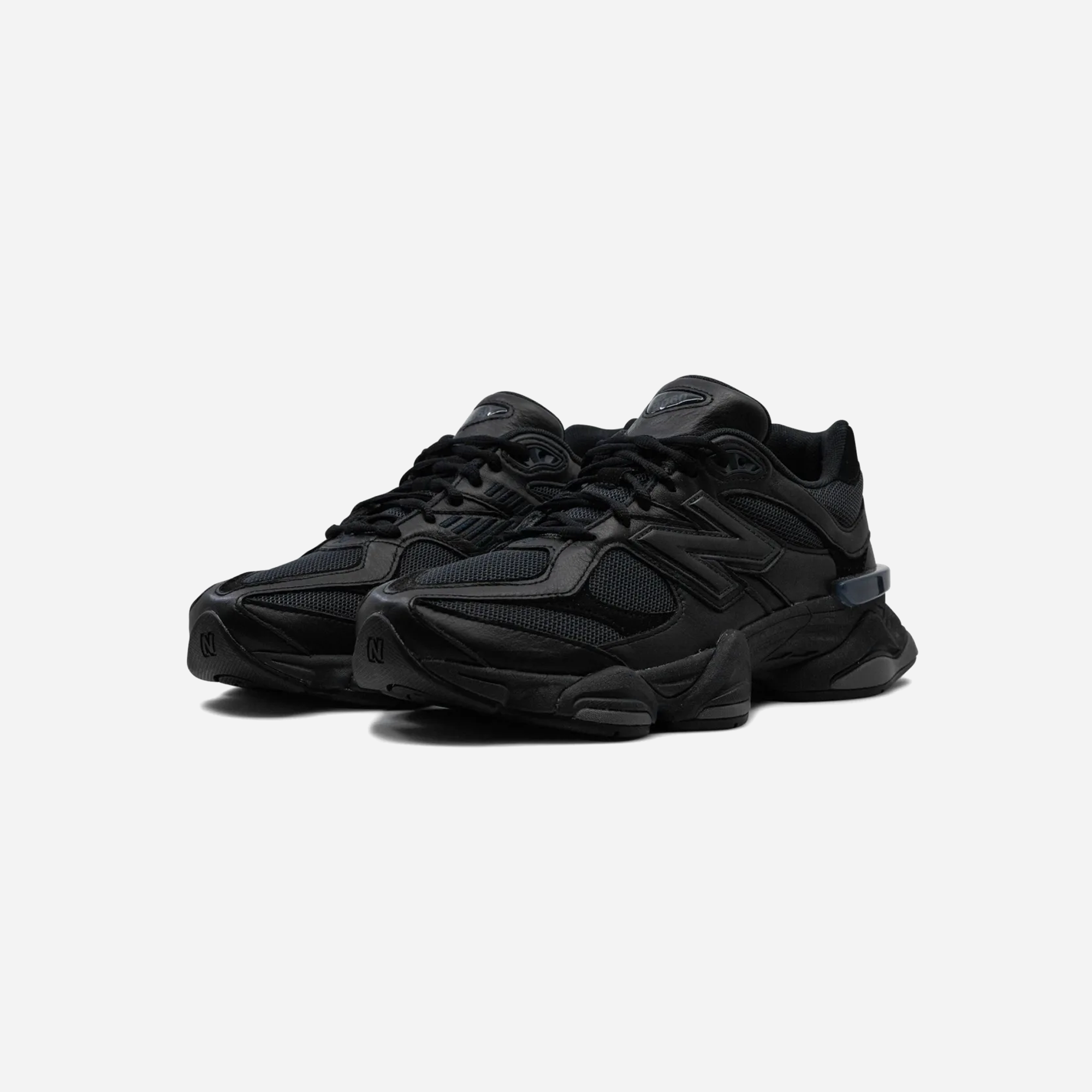 New Balance 9060 Triple Black Leather - view 2