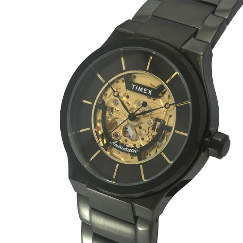 Timex E Class Men's Black Dial Round Case Automatic Function Watch 42mm TWEG20900 - view 2