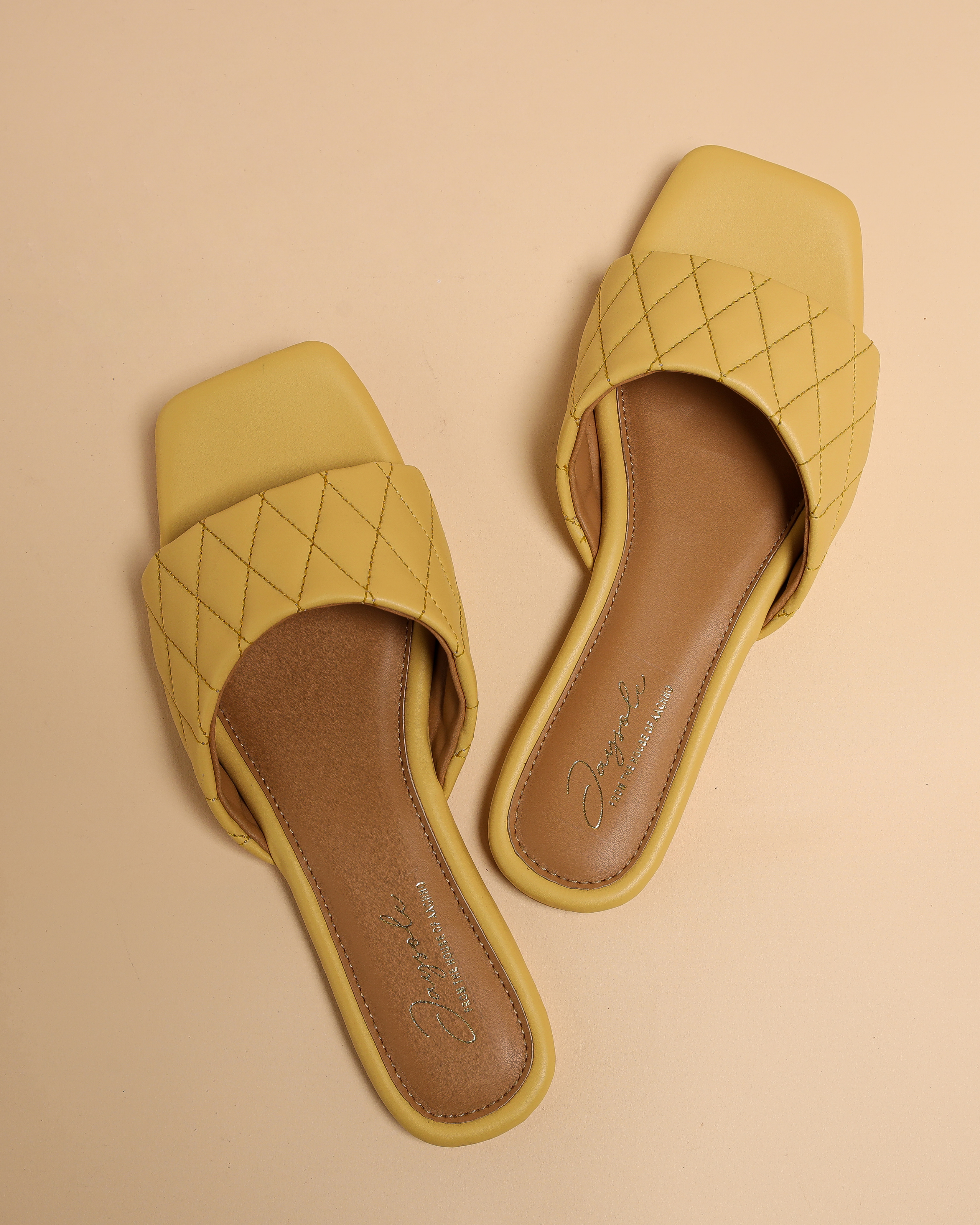 Aachho Summer Melon Quilted Slides - view 2