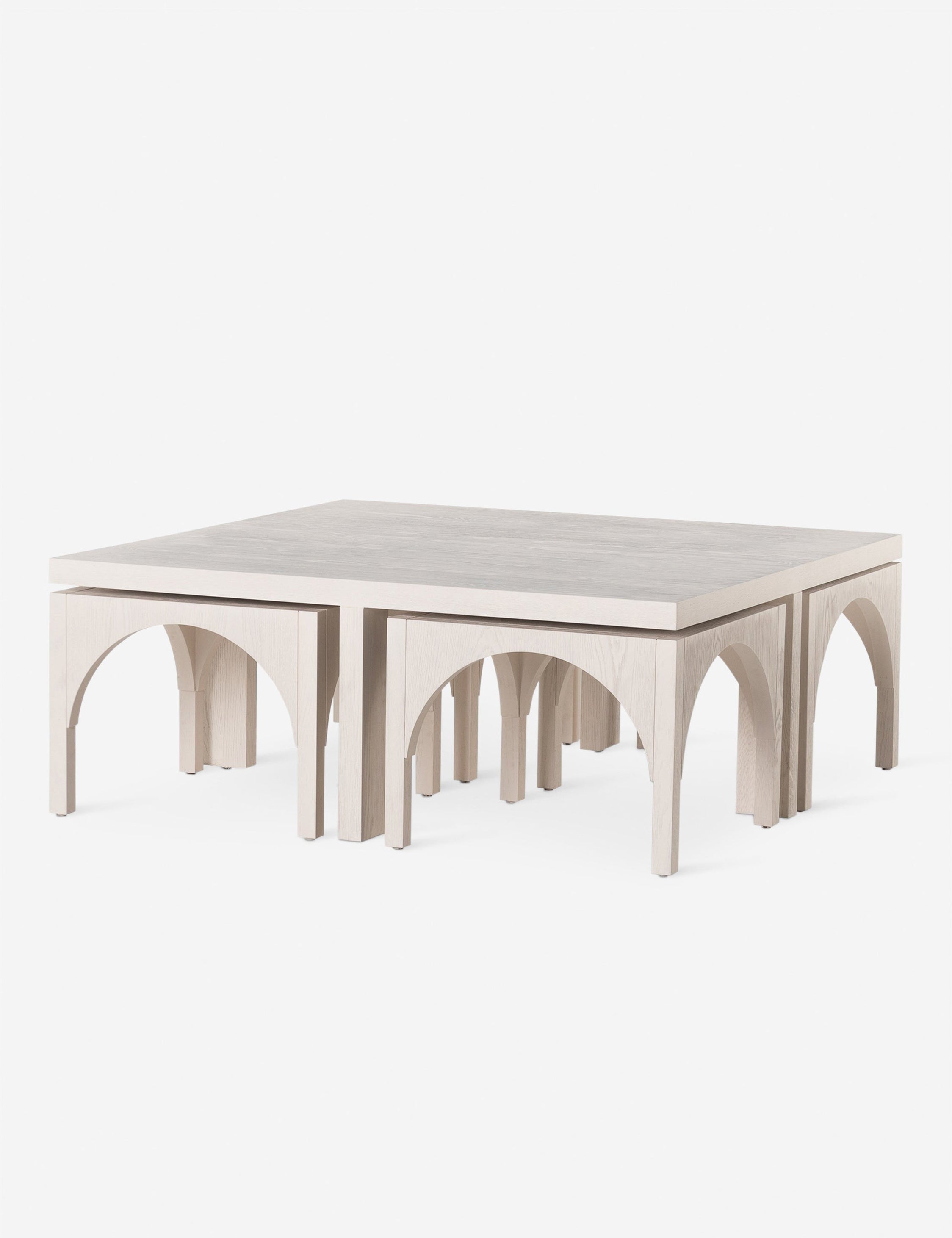 Lulu and Georgia Hilgard Nesting Square Coffee Table (Set of 4) - view 2