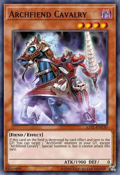Yu-Gi-Oh! Archfiend Cavalry - JOTL-EN030 - Rare - 1st Edition