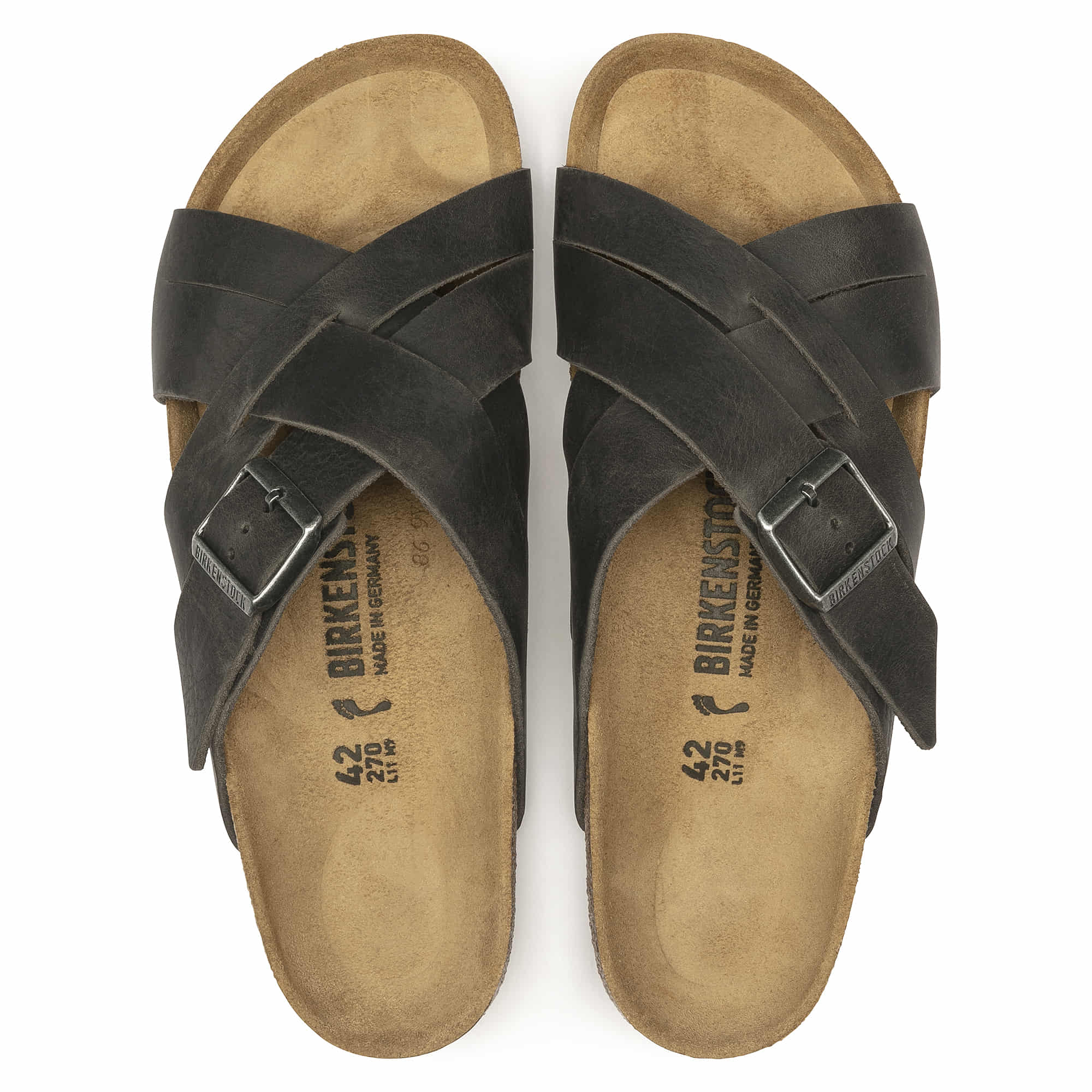 Birkenstock Lugano Oiled Leather – Gray Gray/Camberra Iron - view 2