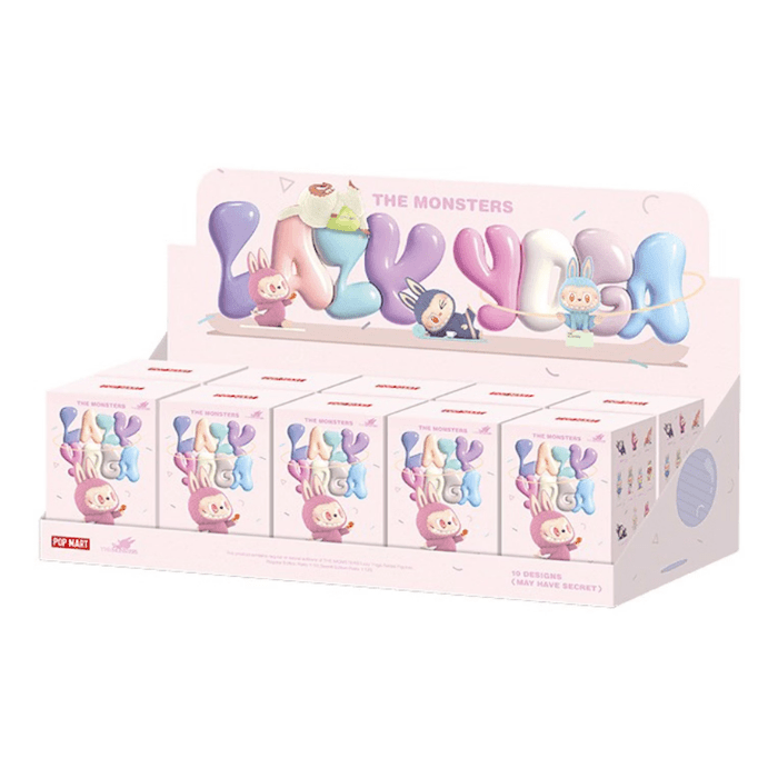 HYPE ELIXIR Pop Mart Labubu The Monsters Lazy Yoga Series Figures Sealed Case (10 Blind Boxes)