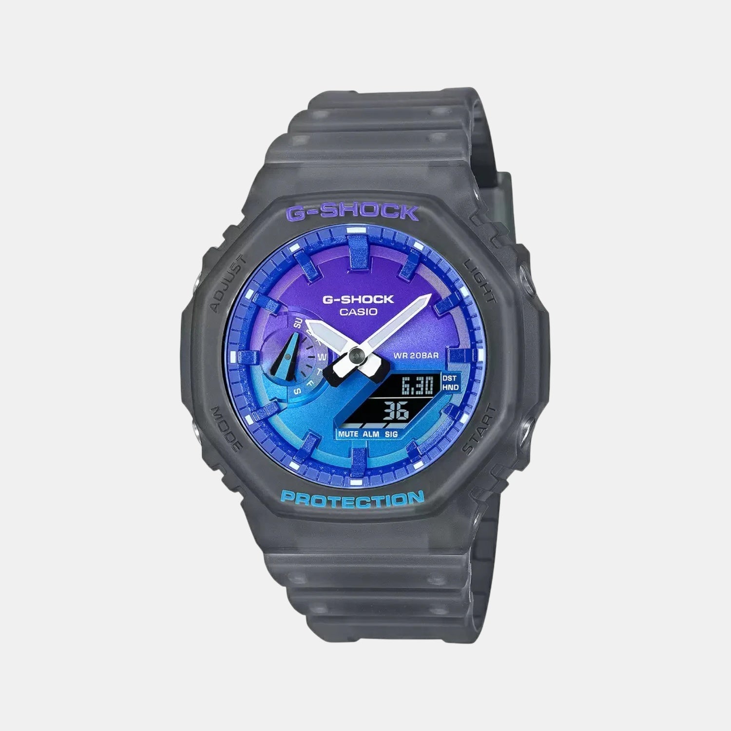 Casio G-Shock Men Quartz Blue Dial Analog-Digital Resin Watch G1658