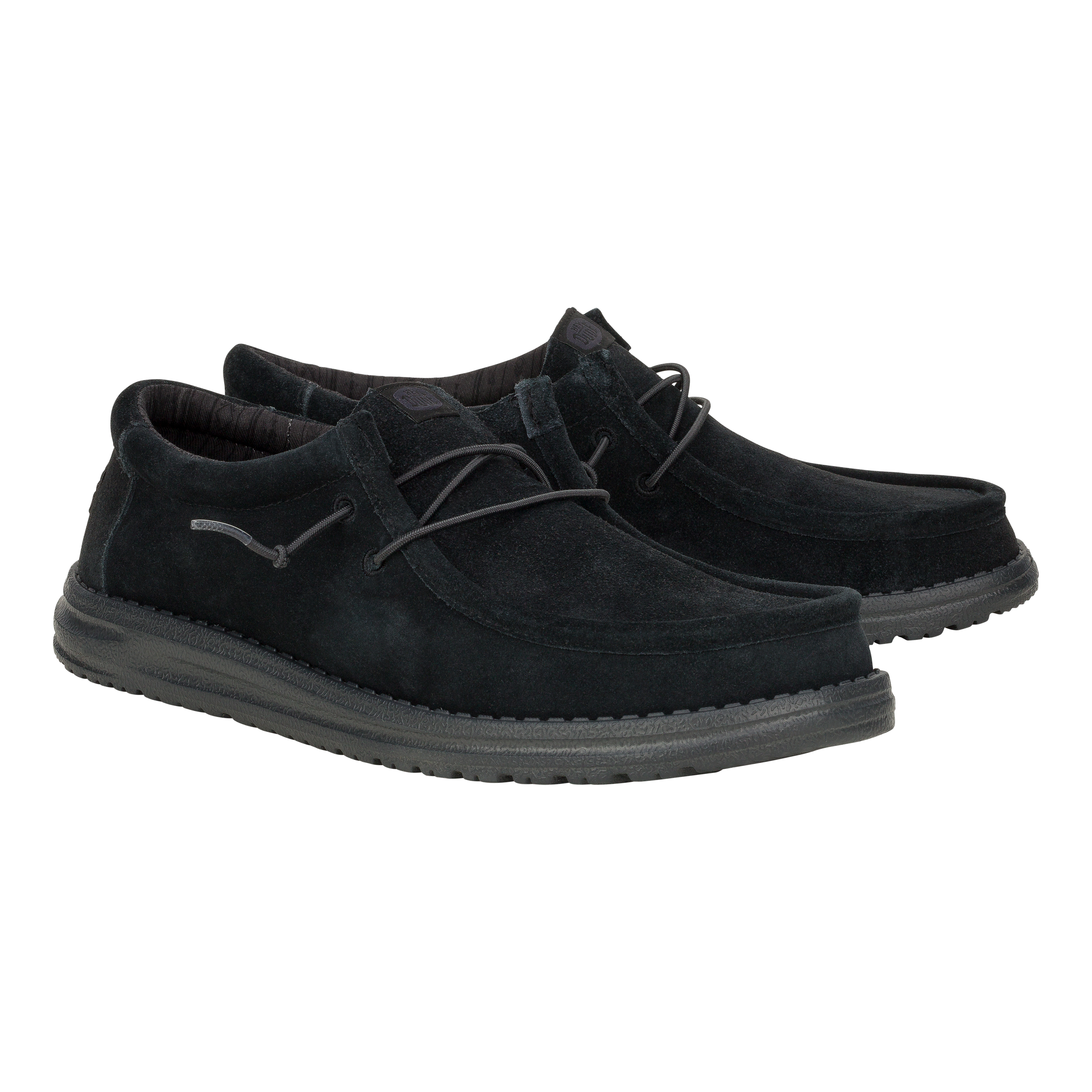 HEYDUDE shoes Wally Suede - Black – Men's - view 2