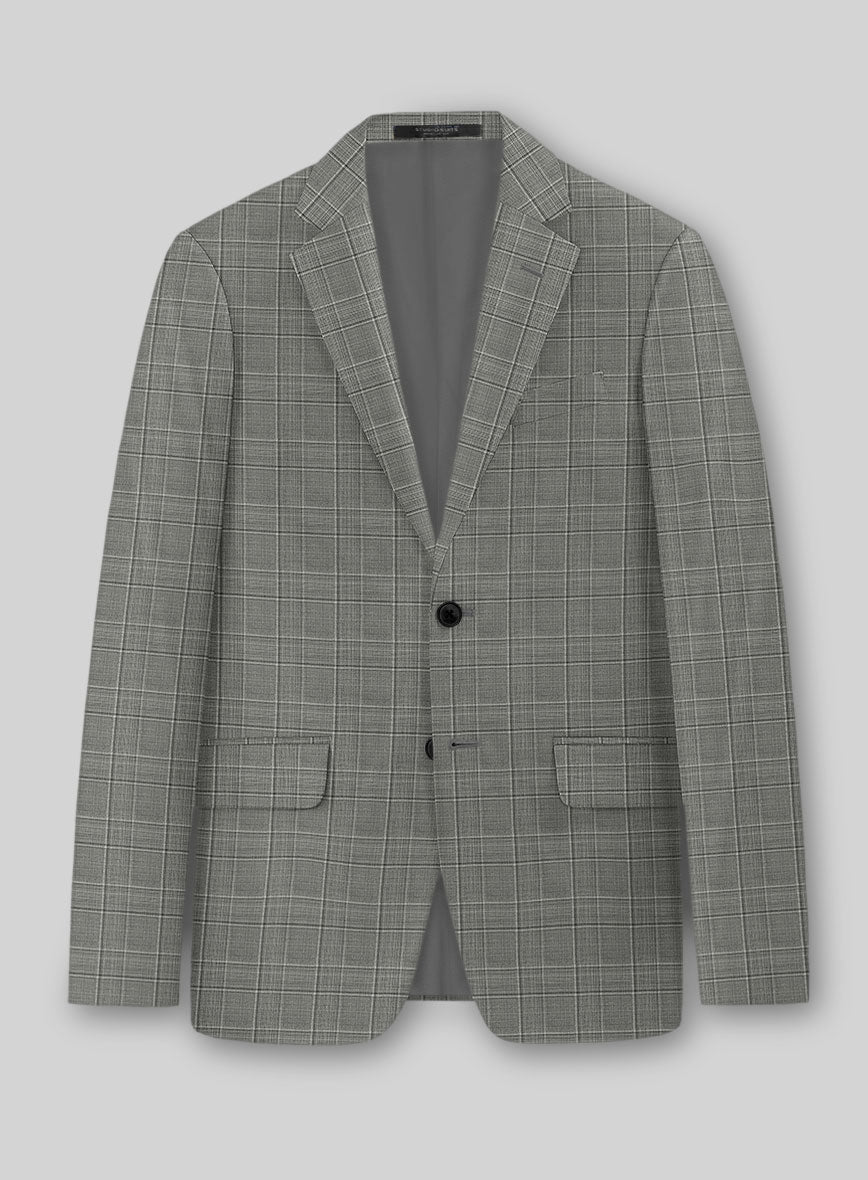 StudioSuits Reda Mavlox Gray Checks Wool Jacket