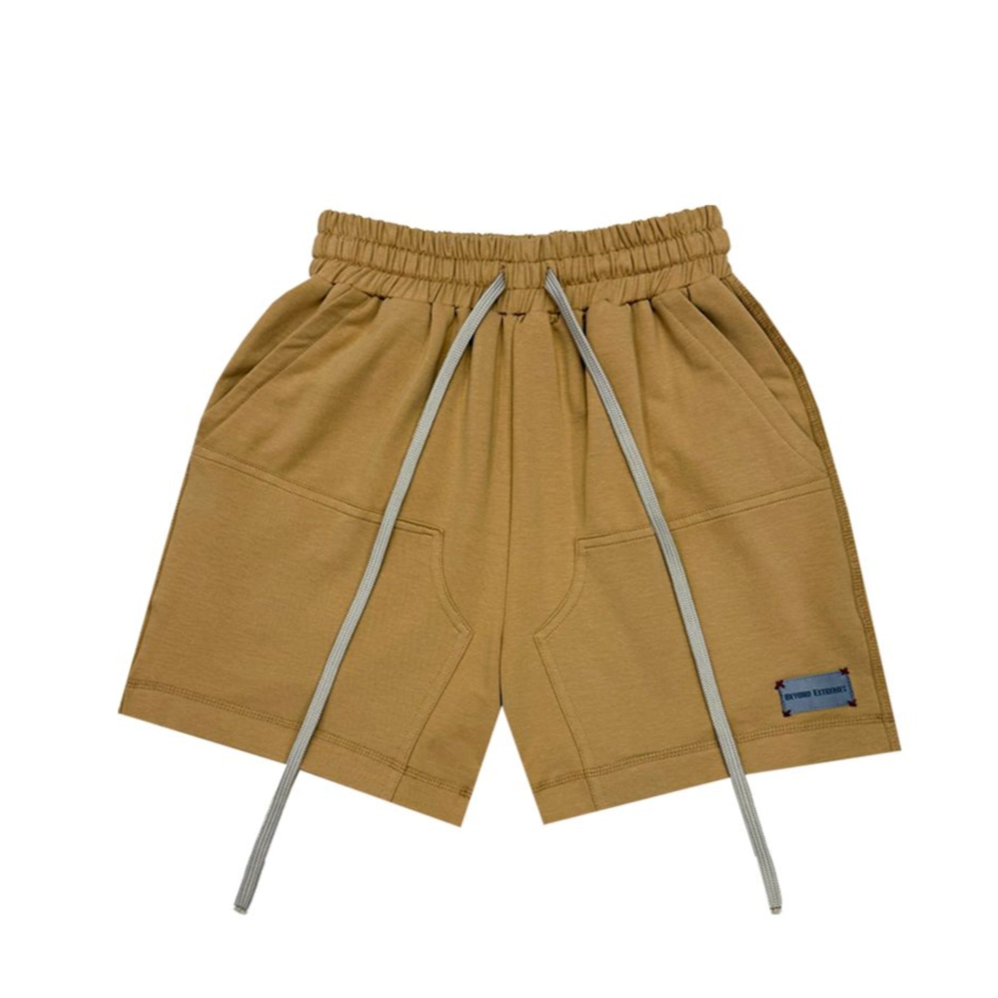 Beyond Extremes Kantha Carpenter Shorts in Khakhi
