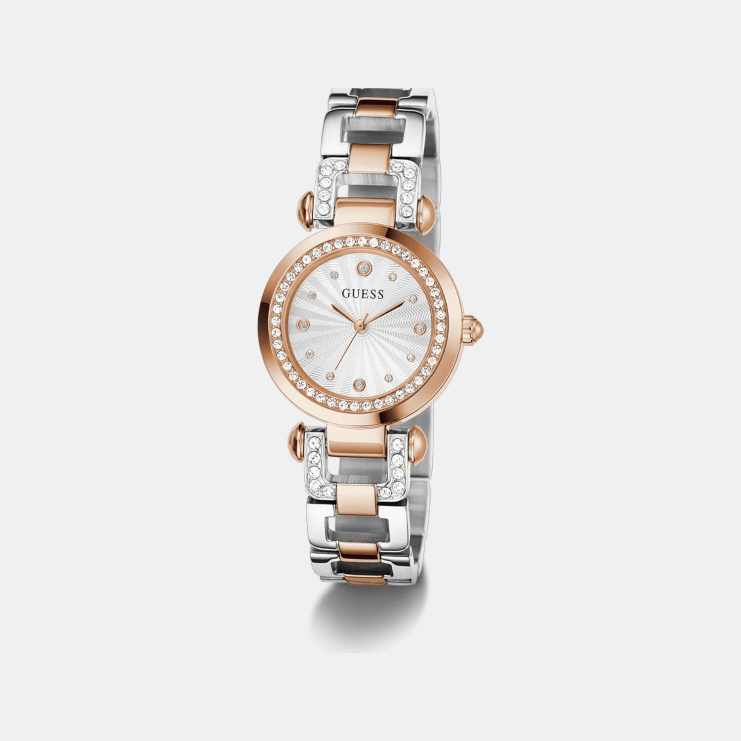Guess Bejeweled Women Quartz Silver Dial Analog Stainless Steel Watch GW0869L2 - view 2
