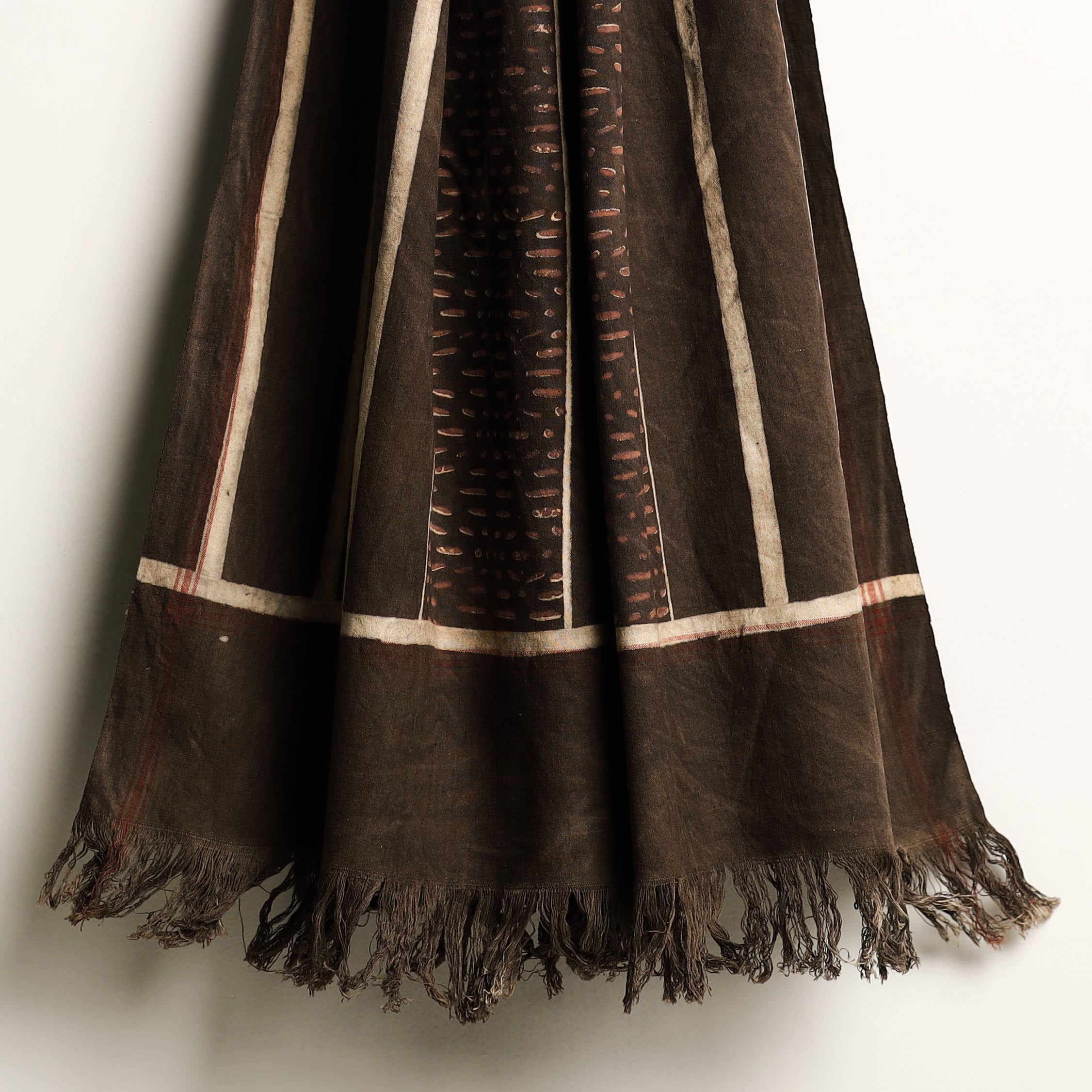 SOUTH KARGHA Brown - Akola Block Printed Pure Handloom Cotton Towel - view 3