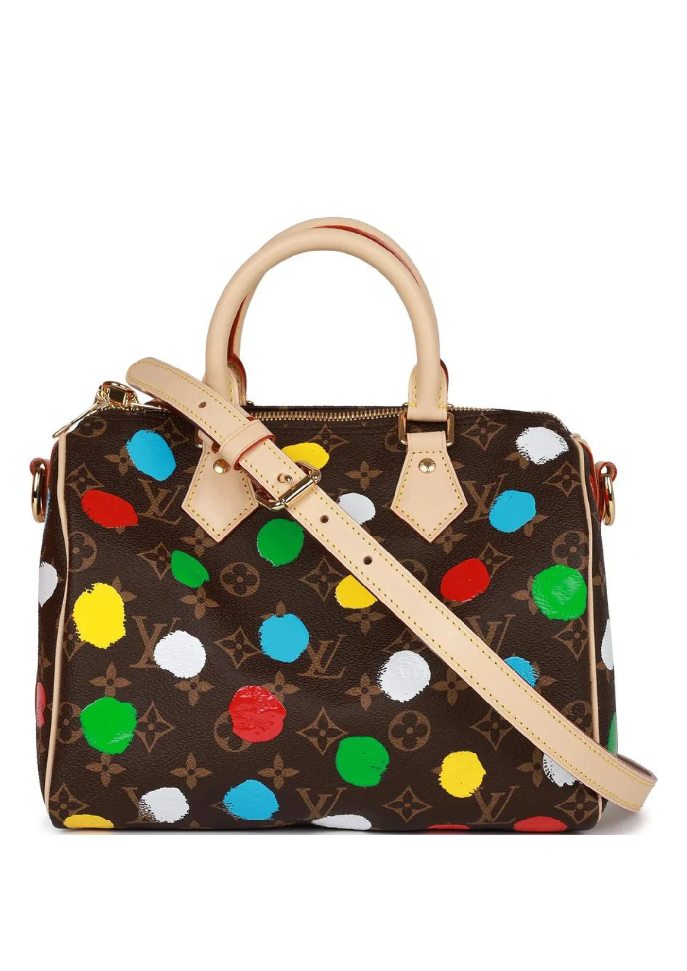 Cop Underdog Louis Vuitton x Yayoi Kusama Monogram Speedy Bandouliere 25