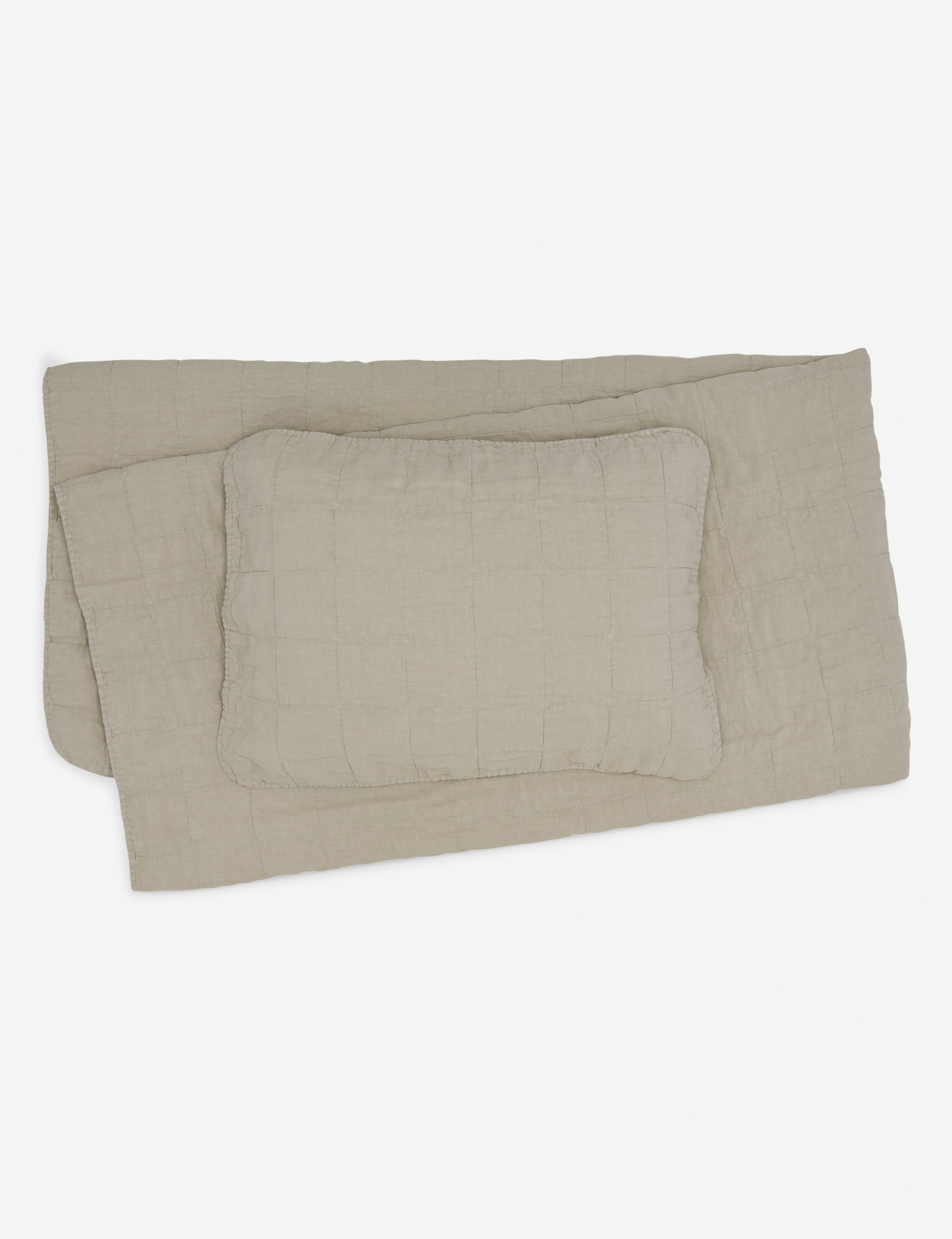 Lulu and Georgia Simple Linen Quilt by Hawkins New York - view 8