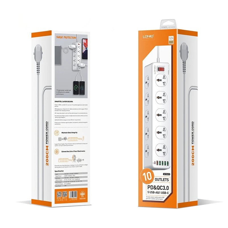 Million Cases Swift Charge Universal 10X Charging Station Power Socket