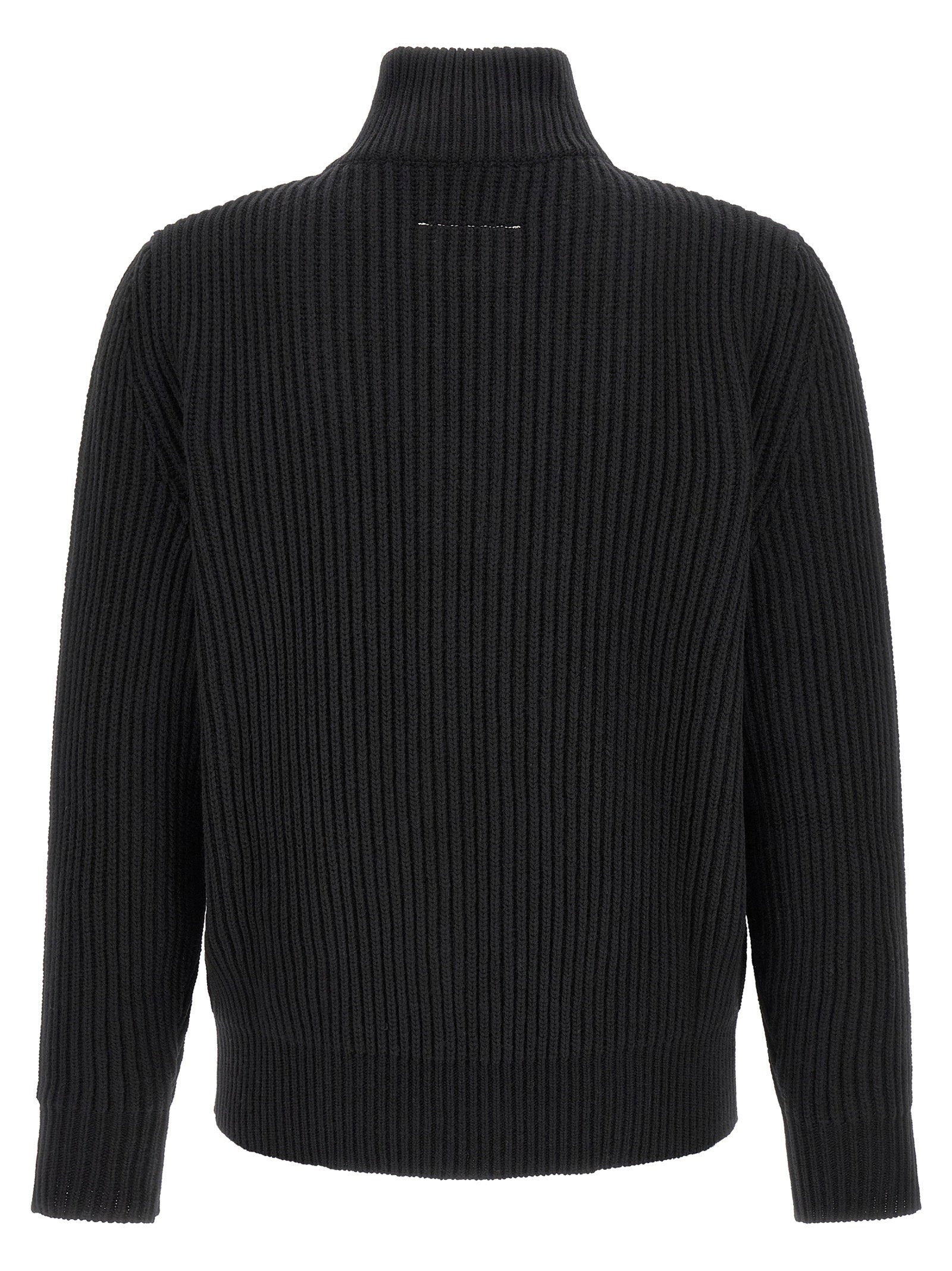 Mm6 Maison Margiela White Stitch Line Jacket – 80% wool, 20% polyamide - view 2