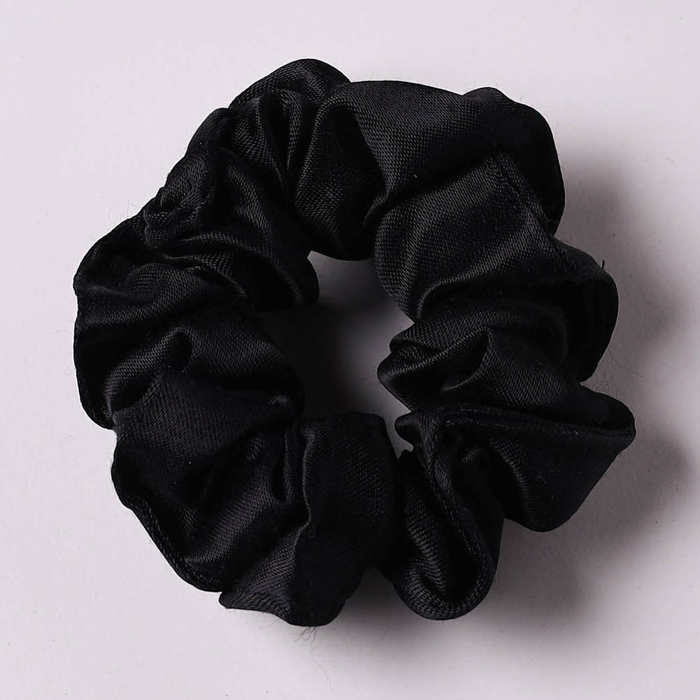 ITOKRI CRAFTS INITIATIVE Black - Modal Silk Elastic Handmade Rubber Band/Scrunchie 21 - view 2