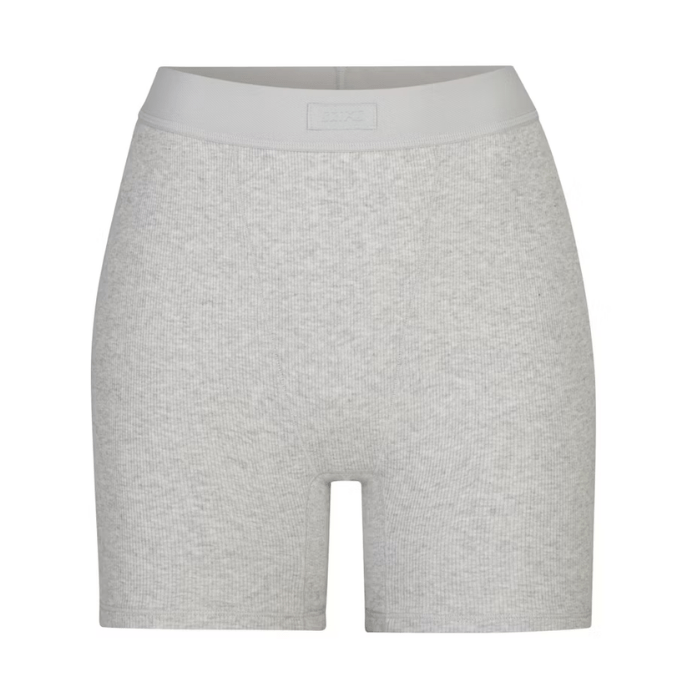 HYPE ELIXIR Skims Cotton Rib Boxer Light Heather Grey