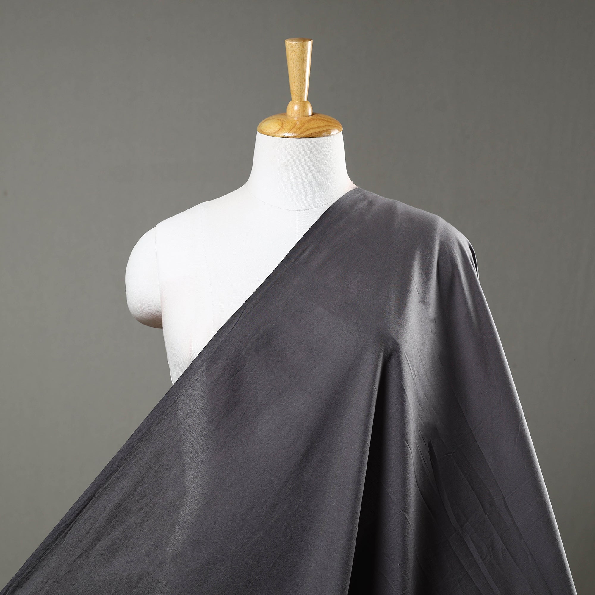 ITOKRI CRAFTS INITIATIVE Black - Prewashed Plain Cotton Fabric 17