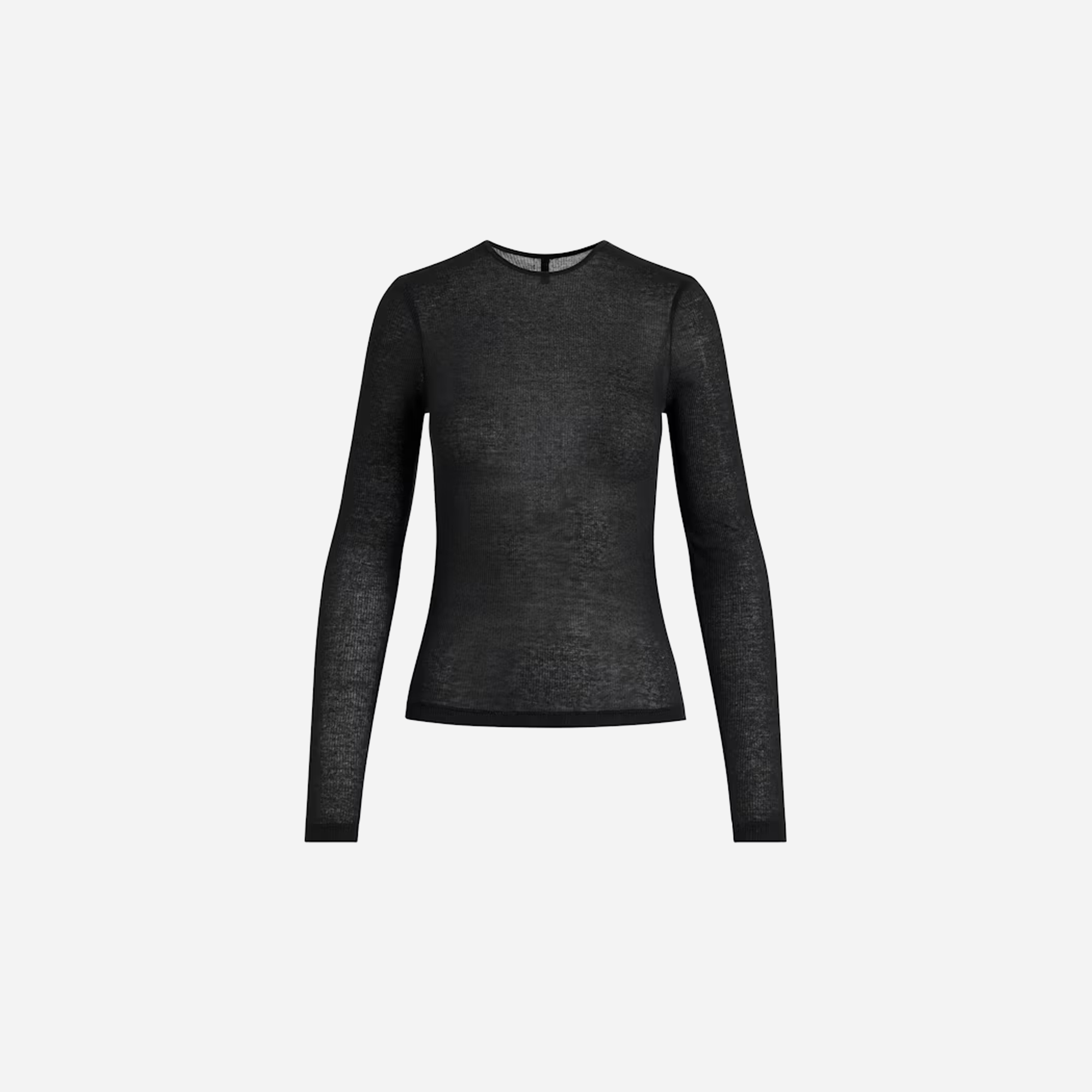 Skims Long Sleeve T-Shirt Sheer Cotton - view 3