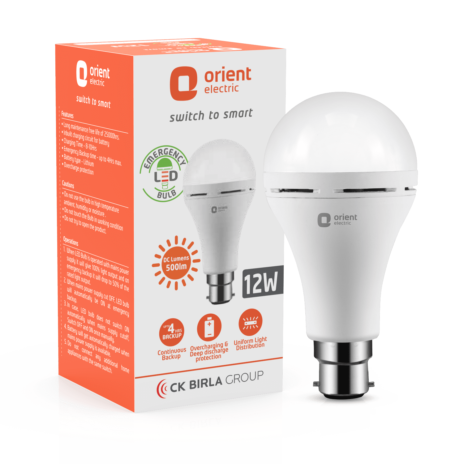 orientelectric Emergency LED Bulb – Cool White - view 6