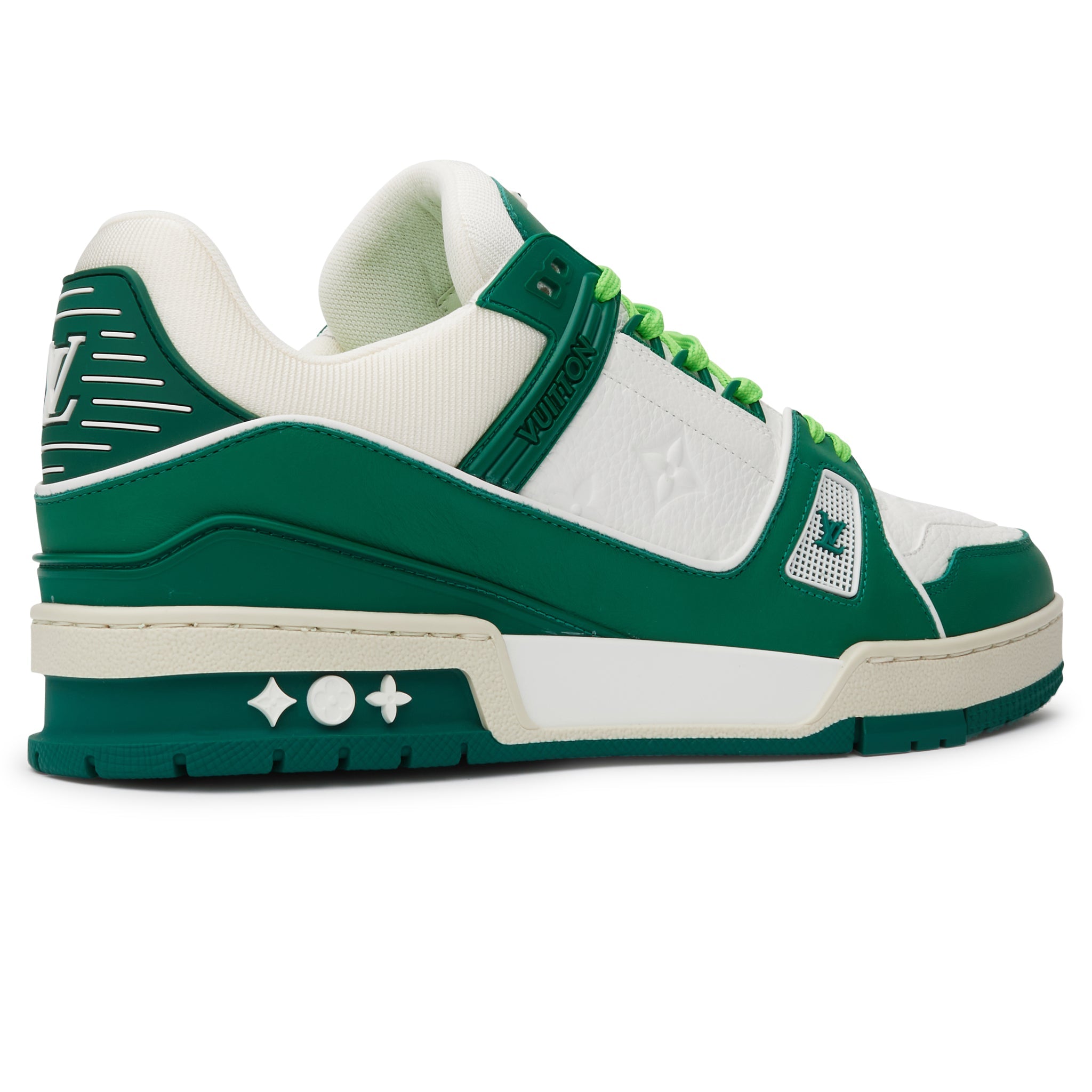Louis Vuitton LV Trainer White Green Sneaker - view 3