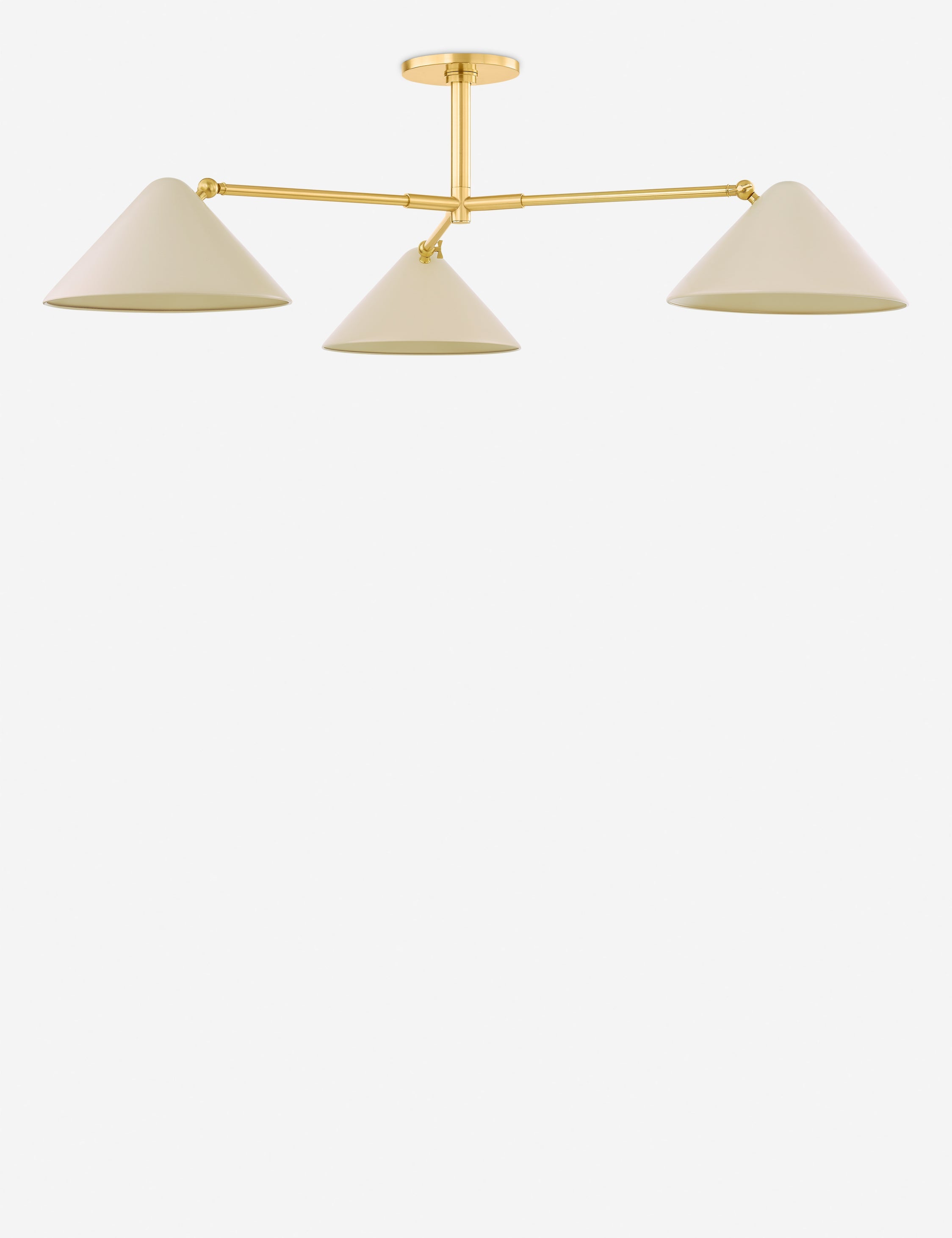 Lulu and Georgia Citrine Semi-Flush Mount Light