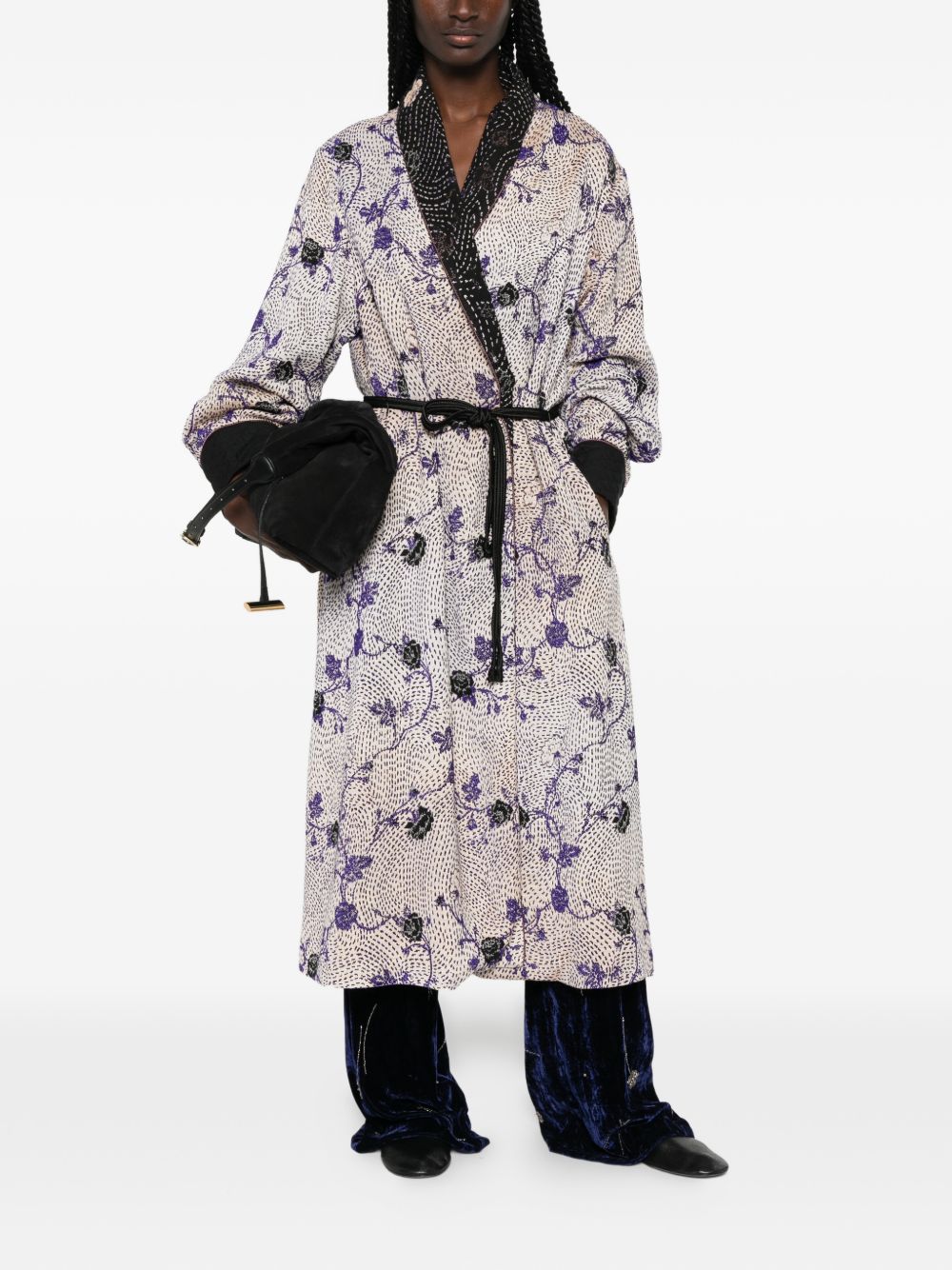 Forte Forte Coats NAVY – 100% Viscose - view 2