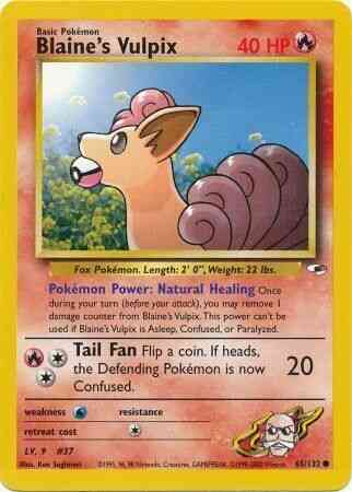 Unlimited gym1u-65 non-holo – Pokémon Blaine's Vulpix - 65/132 - Common - Unlimited [gym1U-65] [Non-Holo]