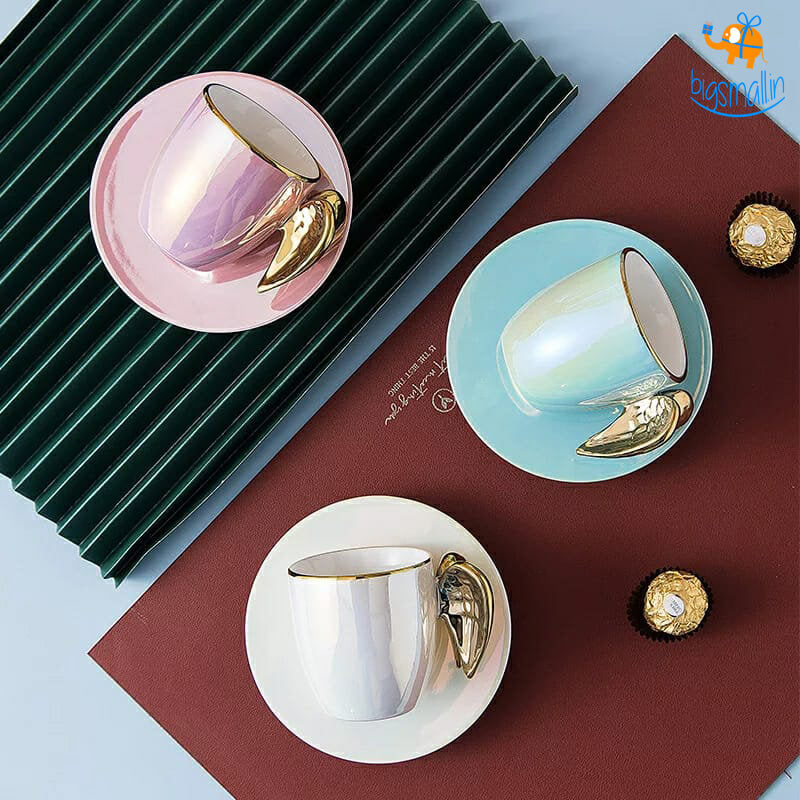 Bigsmall_hmk 3D Angel Wings Mug with Saucer - view 8
