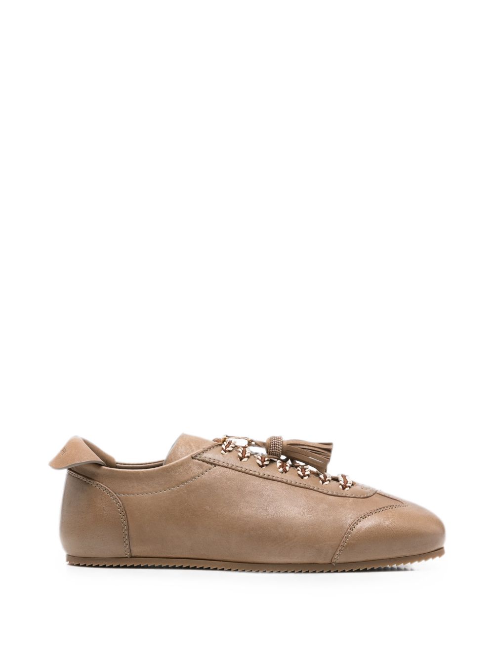 Fabiana Filippi Sneakers BROWN – 100%LEATHER