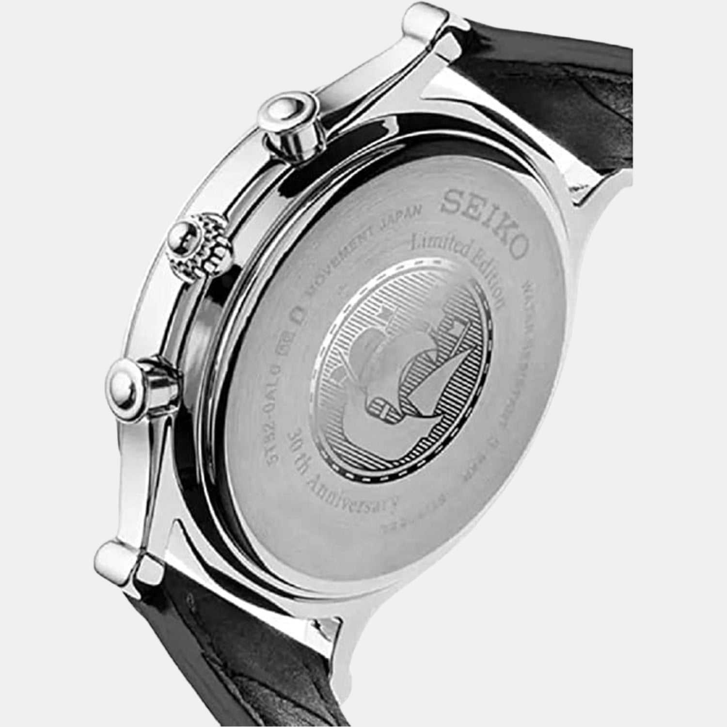 Seiko Dress Men Quartz White Dial Chronograph Leather Watch SPL055P1 - view 3
