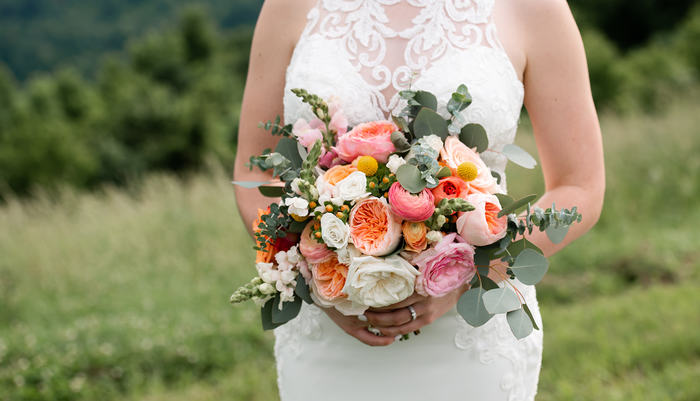 fiftyflowers.com Blue Ridge Mountain Wedding - view 2