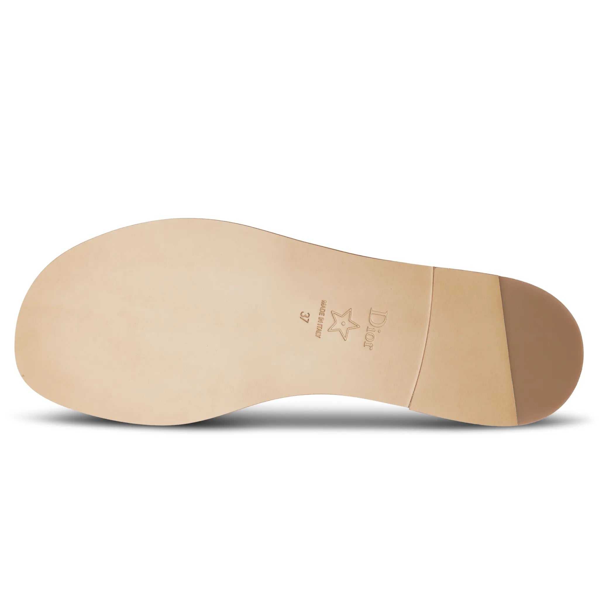 Dior Dway Embroidered Cotton Beige Slides - view 6