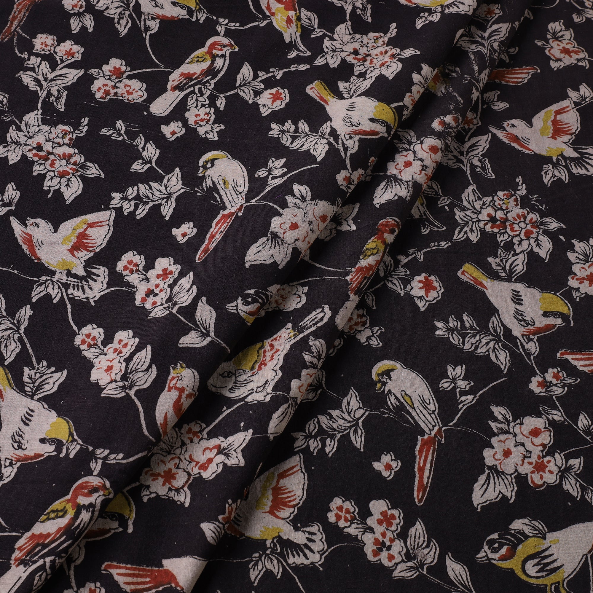 SOUTH KARGHA Black - Kalamkari Printed Cotton Fabric 22 - view 3