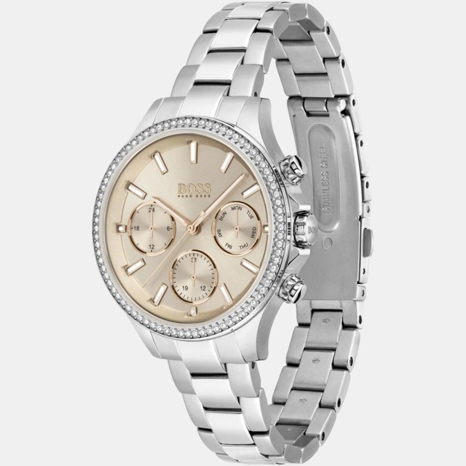 Boss Hera Women Quartz Pink Dial Chronograph Stainless Steel Watch 1502565 - view 2
