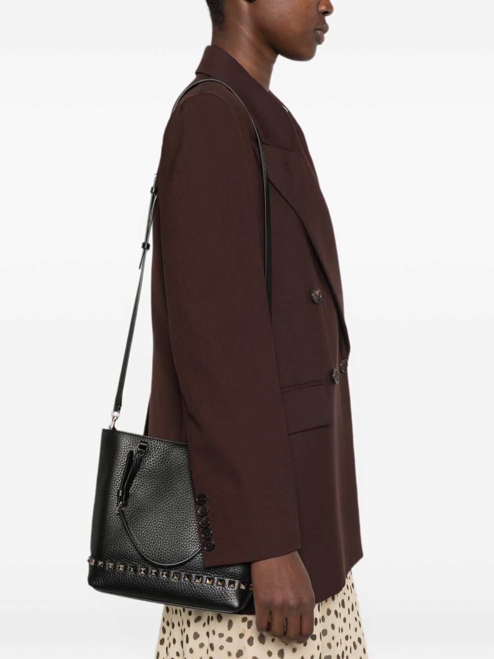 Valentino Garavani Rockstud Small Shoulder Bag - view 3